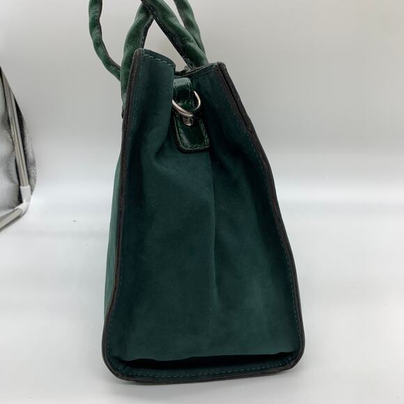 Patricia Nash Leather Handbags Primrose Satchel Dark Green Purse - Picture 9 of 13